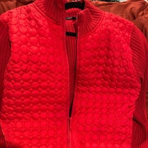 Sweater Vest with sweater sleeves and back